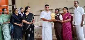ശുഭാംശു ശുക്ലയുമായി സംസാരിക്കാൻ അവസരം ലഭിച്ച കാഞ്ഞിരമറ്റം സെൻ്റ് ഇഗ്നേഷ്യസ് വൊക്കേഷണൽ ആൻ്റ് ഹയർ സെക്കൻ്ററി സ്കൂൾ 9-ാം ക്ലാസ് വിദ്യാര്‍ത്ഥിനിയെ സ്കൂൾ പിടിഎ കമ്മിറ്റിയുടെ നേതൃത്വത്തിൽ അനുമോദിച്ചു