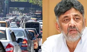 ബംഗളൂരുവിലെ ട്രാഫിക് ബ്ലോക്കിനെക്കുറിച്ച് എല്ലാദിവസവും സ്വന്തം മക്കളില്‍ നിന്ന് വരെ വഴക്ക് കേള്‍ക്കാറുണ്ട്,പരിഹാരം ഇതുമാത്രം; ഉപമുഖ്യമന്ത്രി ഡി.കെ ശിവകുമാര്‍