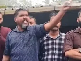 കണ്ണില്‍ നിന്നല്ല, നെഞ്ചില്‍ നിന്ന് കണ്ണീര്‍ വീഴ്ത്തും. സിപിഎം നേതാക്കളുടെ വീട്ടിലേക്ക് ബോംബ് എറിയുമെന്ന് ബിജെപി നേതാവിന്റെ ഭീഷണി