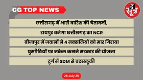 CG Top News : छत्तीसगढ़ की बड़ी खबरें