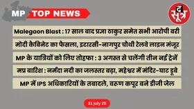 MP Top News : मध्य प्रदेश की बड़ी खबरें