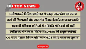 CG Top News: छत्तीसगढ़ की बड़ी खबरें
