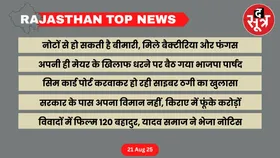 RAJASTHAN Top News : राजस्थान की बड़ी खबरें