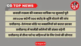 CG Top News: छत्तीसगढ़ की बड़ी खबरें