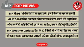 MP Top News : मध्य प्रदेश की बड़ी खबरें