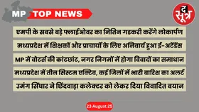 MP Top News : मध्य प्रदेश की बड़ी खबरें
