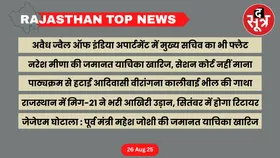 RAJASTHAN Top News : राजस्थान की बड़ी खबरें