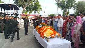 शाहजहांपुर न्यूजः कर्नल एकेडमी के फाउंडर कर्नल केके चौधरी का निधन, सैनिक सम्मान से अंत्येष्टि