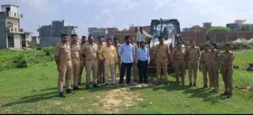 लखनऊ में 29 लाख की सरकारी भूमि को अवैध कब्जे से कराया खाली