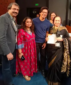Shaan with singers Anupama Deshpande, daughter Deepa and journalist Chaitanya Padukone