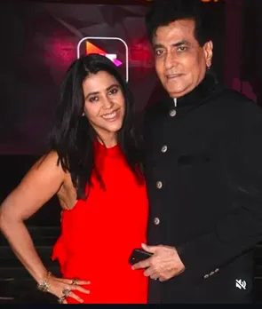 Ektaa R Kapoor with star-dad Jeetendra