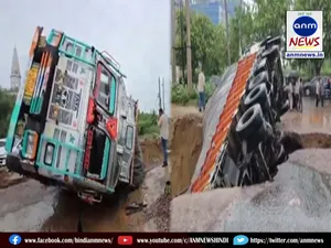 road collapse