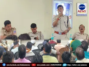 Peace committee meeting in the auditorium of Jamuria police station