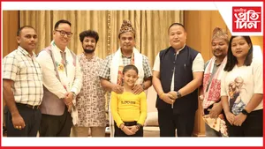 মুখ্যমন্ত্ৰী হিমন্ত বিশ্ব শৰ্মাক সাক্ষাৎ ব্ৰিটেইনছ গট টেলেণ্টৰ দ্বিতীয় ৰাণাৰ্ছ আপ বিনীতা চেত্ৰীৰ