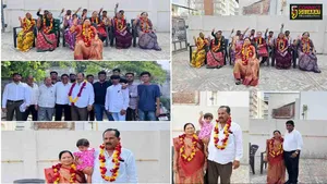 અંકલેશ્વર : નવા બોરભાઠા ગામ સમરસ જાહેર થતા સરપંચ અને સભ્યોને આવકારતા ગ્રામજનો