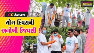 ભરૂચ: વહીવટી તંત્ર દ્વારા વિશ્વ યોગ દિવસની અનોખી ઉજવણી, કલેકટર સહિતના અધિકારીઓએ હાથ ધર્યું સફાઈ અભિયાન