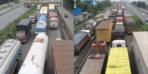 અંકલેશ્વર: NH 48 પર ટ્રાફિકજામની રોજિંદી સમસ્યા, બિસ્માર માર્ગોના પગલે સમસ્યા