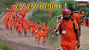ભરૂચ: પૌરાણીક દશાશ્વમેઘ ઘાટ પર 400 કાવડ યાત્રીઓ ઉમટ્યા, સુરતના શિવ મિત્ર મંડળનું ભવ્ય આયોજન