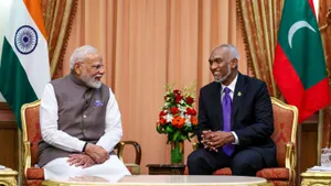 Narendra Modi Mohamed Muizzu Maldives