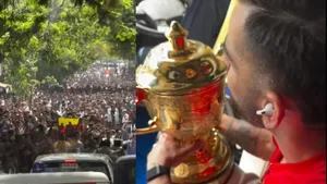 Virat Kohli grand welcome in Bangalore people chanted RCB slogans Anushka Sharma share video