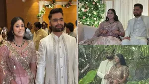 Rinku Singh and SP MP Priya Saroj got engaged as visuals came out on the internet