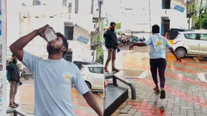 VIRAL MAN DRINK PETROL