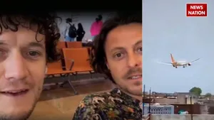 air india british men viral video