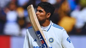 Captain Shubman Gill's bat roared fiercely in England hit a brilliant half-century 