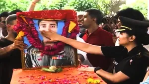 Pilot Rajveer singh chouhan funeral