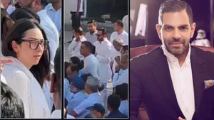 Karisma Kapoor was seen in bad condition at ex-husband Sunjay Kapur funeral Kareena gave support