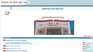 Rajasthan State Open School Result 2025