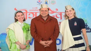 CM Pushkar Singh Dhami with guest