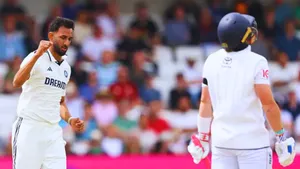 Prasidh Krishna gets team india first breakthrough by dismissing centurian batter ollie pope