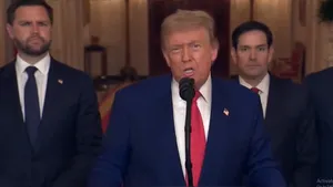 US President donald Trump Address Nation after attack on Iran