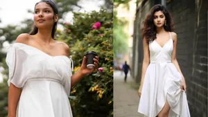white dress