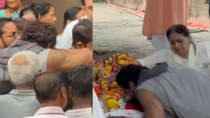 Parag tyagi was crying badly on wife Shefali Jariwala death he was bidding final farewell to his wif