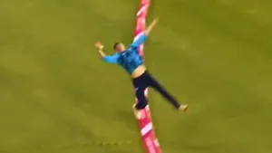 James Wharton took a ripper in the t20 blast which creates sensation on the internet