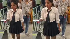 girl in metro video viral