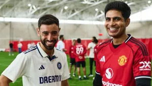 Team India Meet Manchester United Team