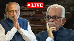 Vice President Election LIVE today CP Radhakrishnan Vs Sudarshan Reddy NDA vs INDI Alliance