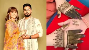 Hina Khan share beautiful mehndi pics on Karwa Chauth ctress fast for Rocky Jaiswal first time