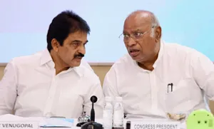 New Delhi: Congress National President Mallikarjun Kharge holds a meeting with all general secretaries, PCC president and State Incharges of the party, at AICC Headquarters