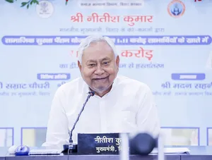 Patna:  Nitish Kumar attends a state-level programme at ‘Sankalp’