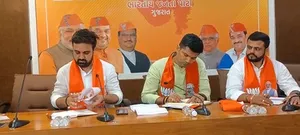 BJP Yuva Morcha Baithak Gujarat, Photo - IANS