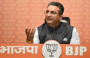 New Delhi: BJP spokesperson Gaurav Bhatia addresses a press conference