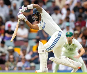 Brisbane : Third test match between India and Australia
