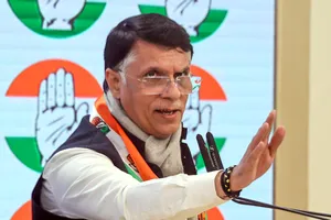 New Delhi: Congress leader Pawan Khera addresses a press conference