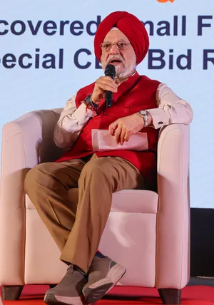 New Delhi: Hardeep Singh Puri attends DSF Signing Ceremony