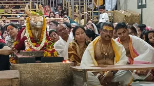केंद्रीय मंत्री धर्मेंद्र प्रधान ने बाबा महाकाल का किया दर्शन, भस्मारती में लिया हिस्सा