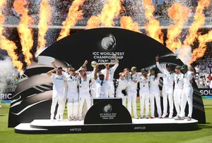 'Markram’s composure and Bavuma’s grit under pressure stood tall': Tendulkar, De Villiers laud SA's historic triumph in the World Test Championship final at the Lord's in London on Saturday. Photo credit: ICC